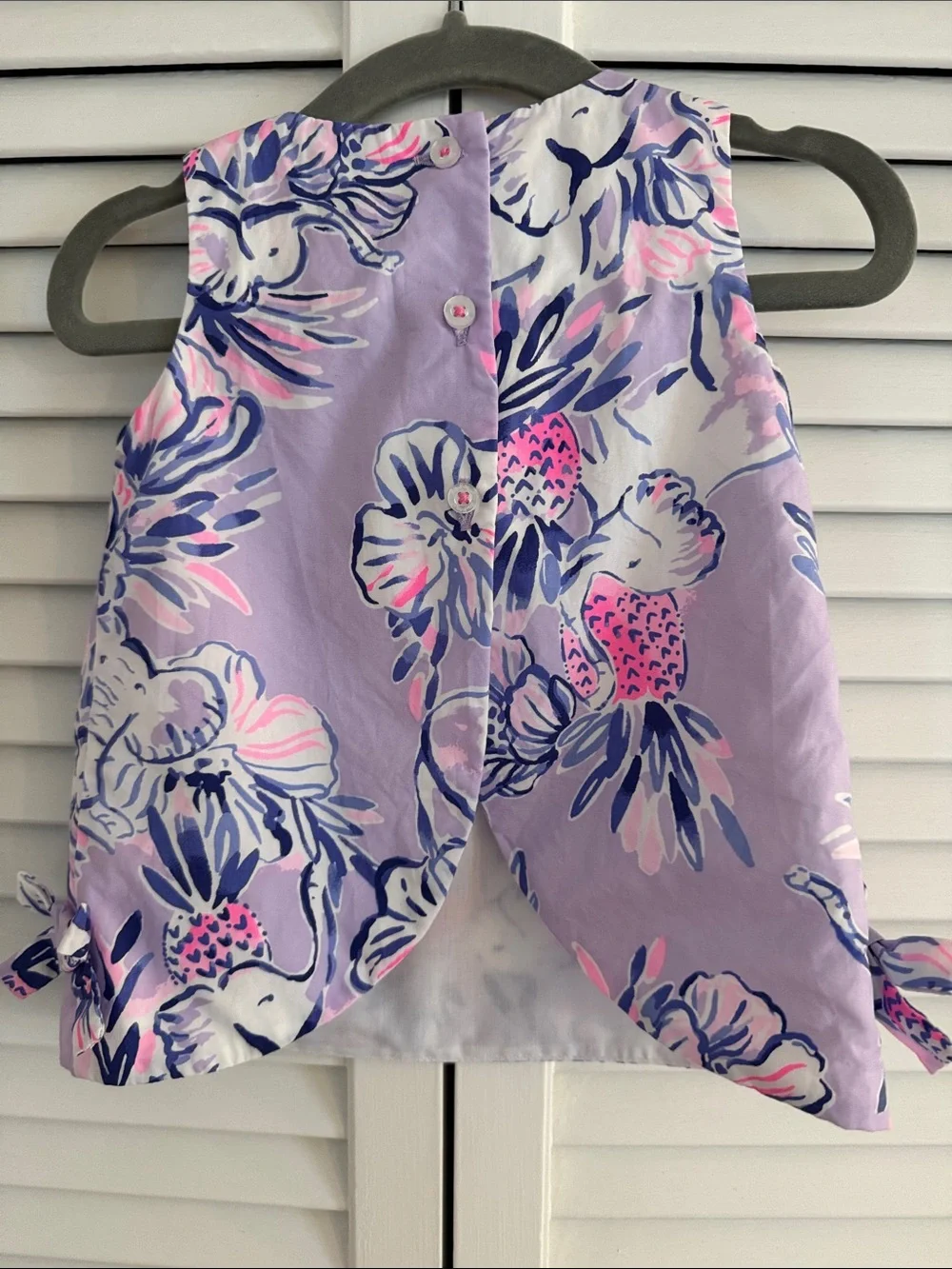 Lilly Pulitzer Baby Shift Dress Trunks in the Air 3-6 m